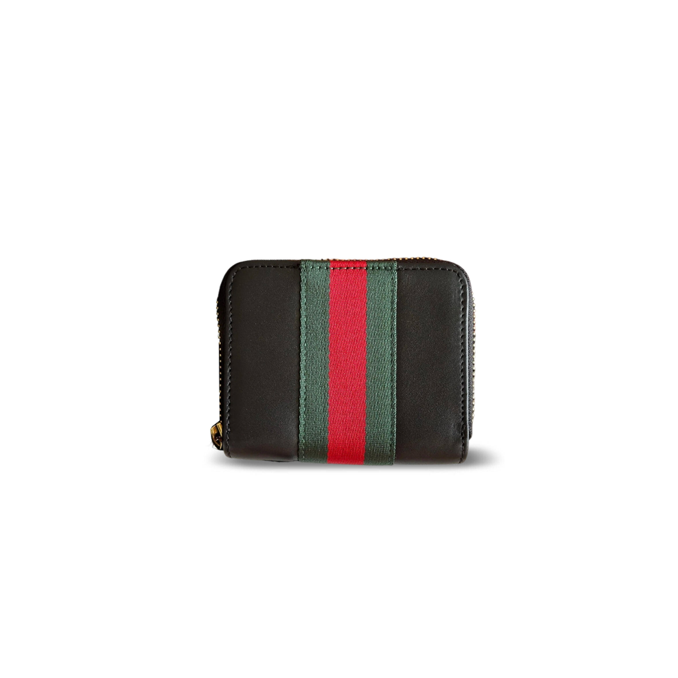 GUCCI WEB TRADEMARK ZIP AROUND WALLET 867349 (10*8.5*2.5cm)